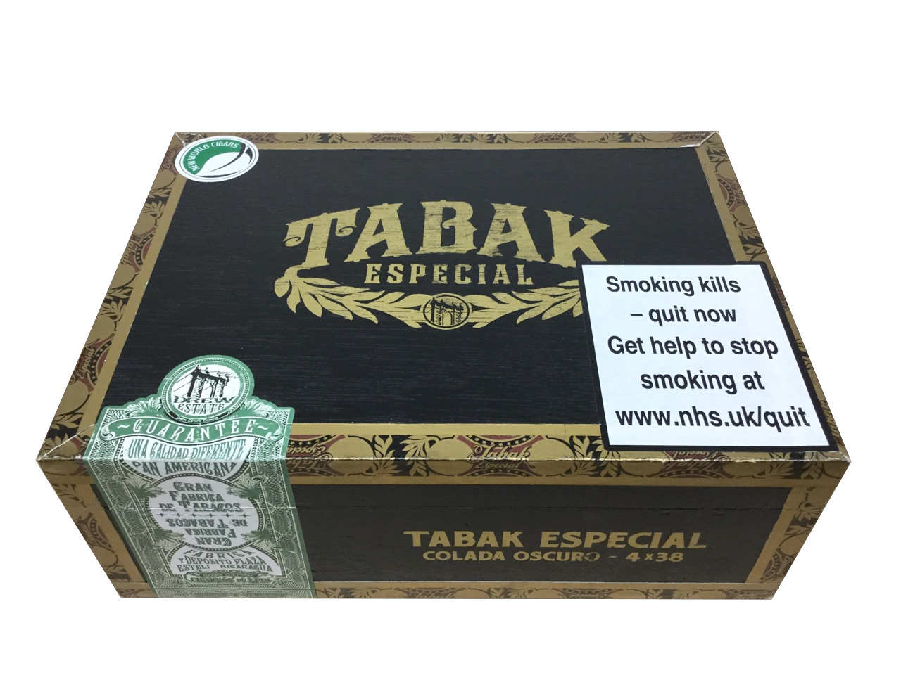 Empty Tabak Especial Colada Oscuro Cigar Box